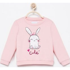 Bluza Cute - Różowy. Czerwone bluzy niemowlęce marki Reserved. W wyprzedaży za 19,99 zł.