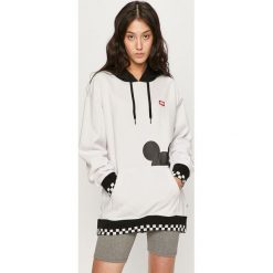 Vans - Bluza x Disney. Białe bluzy damskie Vans, s, z nadrukiem, z bawełny, z długim rękawem, długie, z kapturem. Za 279,90 zł.