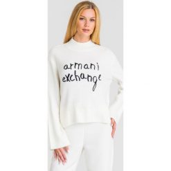 GOLF Armani Exchange. Czarne swetry damskie Armani Exchange, s, z haftami, z dzianiny, bez rękawów, bez kaptura. Za 509,00 zł.