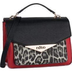 Torebka NOBO - NBAG-H1090-C005 Czerwony z Czarnym. Czerwone torebki klasyczne damskie Nobo, eleganckie. W wyprzedaży za 149,00 zł.