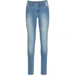 Boyfriendy damskie: Dżinsy SKINNY bonprix jasnoniebieski „bleached”