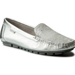 Mokasyny damskie: Mokasyny NESSI – 62606 Srebro 812