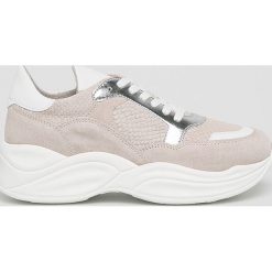 Tamaris - Buty. Szare buty sportowe damskie Tamaris, bez wzorów, ze skóry, sportowe. W wyprzedaży za 199,90 zł.