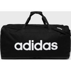 Adidas - Torba. Czarne torby męskie sportowe Adidas, w paski, z poliesteru, sportowe. Za 149,90 zł.