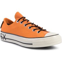 Trampki CONVERSE - Chuck 70 Ox GORE-TEX 163228C Orange Rind/Black/Egret. Pomarańczowe półbuty męskie Converse, bez wzorów, ze skóry, sportowe, bez zapięcia. Za 489,00 zł.