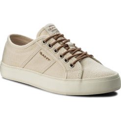 Tenisówki GANT - Zoe 16538452 Cream G21. Brązowe półbuty damskie GANT, z gumy. W wyprzedaży za 199,00 zł.