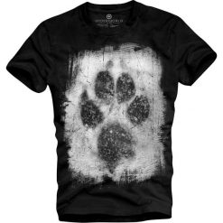 T-shirt UNDERWORLD Organic Cotton Animal footprint. Czarne t-shirty męskie Underworld, xxl, z nadrukiem. Za 69,99 zł.