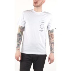 Vans Distortion Koszulka Biały. Białe podkoszulki męskie Vans, s, z nadrukiem, z bawełny, bez kołnierzyka, krótkie. Za 145,95 zł.
