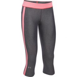 Under Armour Legginsy Hg Armour Sport Capri Carbon Heather Brilliance Metallic Silver Xs. Szare legginsy damskie Under Armour, xs, z materiału, na fitness i siłownię. W wyprzedaży za 119,00 zł.
