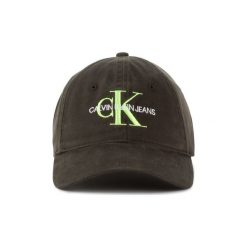 Czapki z daszkiem Calvin Klein Jeans K50K504870 CAP. Zielone czapki męskie Calvin Klein Jeans, bez wzorów, z jeansu. Za 123,86 zł.