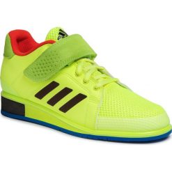 Buty adidas - Power Perfect III. BD7157 Zielony. Zielone buty sportowe męskie Adidas, ze skóry ekologicznej, bez zapięcia, na fitness i siłownię. W wyprzedaży za 379,00 zł.