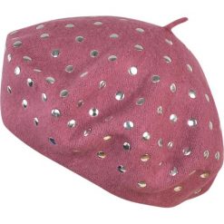 Beret damski Srebrne dżety różowy. Szare berety damskie marki Art of Polo. Za 36,52 zł.