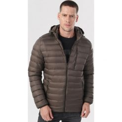 Ciemnozielona Kurtka Ariesless. Zielone kurtki męskie Born2be, xxl, bez wzorów. Za 179,99 zł.