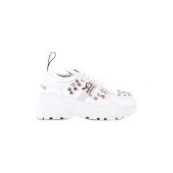 Buty John Richmond 7013B. Białe trampki męskie John Richmond, bez wzorów, bez zapięcia. Za 553,98 zł.