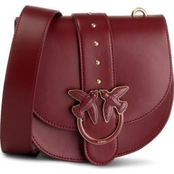 Torebka PINKO - Round Love Simply AI 19-20 PLTT 1P21EF Y5FF Dark Red R40. Czerwone listonoszki damskie Pinko, bez wzorów, ze skóry, bez dodatków. Za 1239,00 zł.
