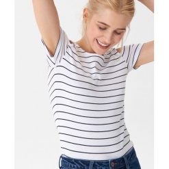 Koszulka typu cold shoulder - Niebieski. Niebieskie koszulki damskie House, s, bez wzorów, bez kołnierzyka, bez rękawów. Za 29,99 zł.