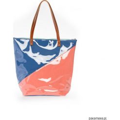 Torba Shopper Duo. Czerwone shopper bag damskie Pakamera, z tkaniny, na ramię. Za 200,00 zł.