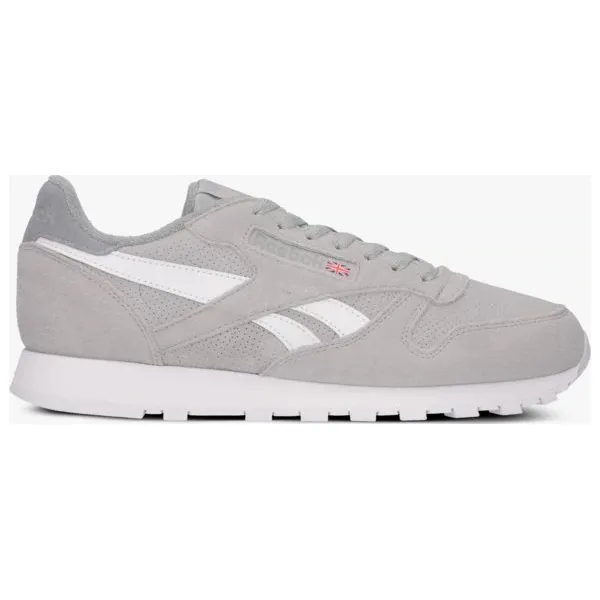 Reebok Cl Leather Mu buty męskie, szary, rozmiar 42. Szare buty sportowe męskie Reebok, ze skóry, bez zapięcia, do biegania, reebok classic. W wyprzedaży za 195,49 zł.