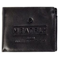 Meatfly Portfel Męski Czarny Seaway. Czarne portfele męskie marki Meatfly, ze skóry. W wyprzedaży za 129,00 zł.
