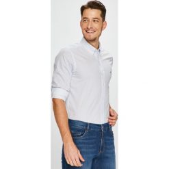 Tommy Hilfiger - Koszula. Szare koszule męskie na spinki TOMMY HILFIGER, l, z bawełny, button down, z długim rękawem. W wyprzedaży za 279,90 zł.