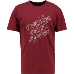 T-shirty męskie z nadrukiem: Knowledge Cotton Apparel Tshirt z nadrukiem tawny red