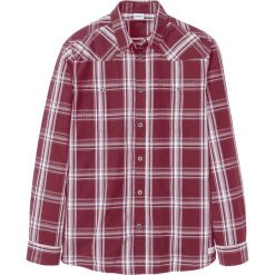Koszula z długim rękawem Regular Fit bonprix czerwony klonowy w kratę. Czerwone koszule męskie bonprix, xl, bez wzorów, bez kołnierzyka, z długim rękawem. Za 74,99 zł.