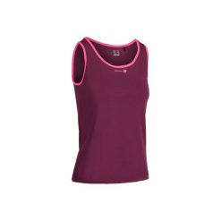 Koszulka Soft 500 bordo. Różowe t-shirty damskie ARTENGO, z materiału. W wyprzedaży za 14,99 zł.
