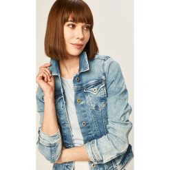 Pepe Jeans - Kurtka jeansowa Wiser Wash. Niebieskie kurtki damskie Pepe Jeans, s, bez wzorów, z elastanu, krótkie. Za 479,90 zł.