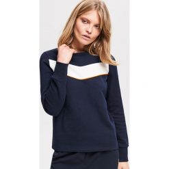 Bluza z lampasem - Granatowy. Niebieskie bluzy damskie marki Reserved, s. Za 69,99 zł.