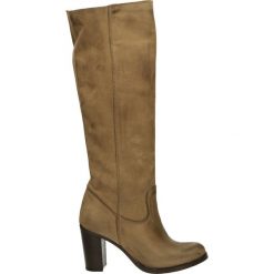 Kozaki - 797 NAB TAUPE. Brązowe buty zimowe damskie Venezia, ze skóry. Za 299,00 zł.