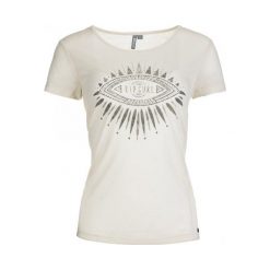 Rip Curl T-Shirt Damski Chaati M Kremowy. Białe koszulki damskie Rip Curl, m, bez wzorów, bez kołnierzyka, bez rękawów. W wyprzedaży za 100,00 zł.