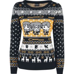 Harry Potter Chibi Sweter z dzianiny wielokolorowy. Czarne swetry klasyczne damskie Harry Potter, xxl, z dzianiny. Za 264,90 zł.