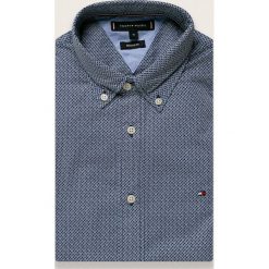 Tommy Hilfiger - Koszula. Szare koszule męskie TOMMY HILFIGER, s, bez wzorów, z bawełny, eleganckie, button down, z długim rękawem. W wyprzedaży za 249,90 zł.