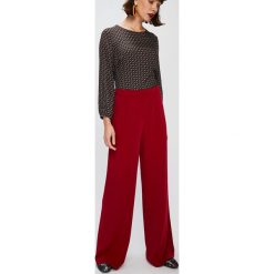 Answear - Spodnie Falling in autumn. Brązowe spodnie damskie ANSWEAR, s, bez wzorów, z materiału, casualowe. W wyprzedaży za 39,90 zł.