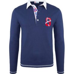 Koszulki polo: Koszulka polo „Spoke” w kolorze granatowym