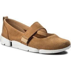 Creepersy damskie: Półbuty CLARKS – Tri Carrie 261311064 Tan Nubuck