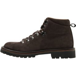 Buty zimowe męskie: Hackett London DAVOS Botki sznurowane dark brown