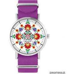 Zegarek - Folkowa mandala - amarant, nato. Zegarki damskie Pakamera. Za 129,00 zł.