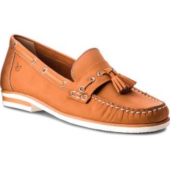 Mokasyny CAPRICE - 9-24205-20 Orange Nubuc 609. Brązowe mokasyny damskie Caprice, z nubiku. W wyprzedaży za 159,00 zł.