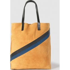 Torebki klasyczne damskie: Elegancka duża torba z zamszu