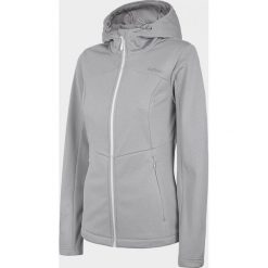 Softshell damski SFD600 - chłodny jasny szary melanż - Outhorn. Szare kurtki damskie Outhorn, bez wzorów, z softshellu, bez kaptura. W wyprzedaży za 89,99 zł.