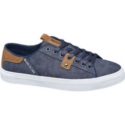Tenisówki męskie Bench niebieskie. Niebieskie trampki męskie Bench, bez wzorów, z gumy, sportowe, bez zapięcia. Za 119,90 zł.