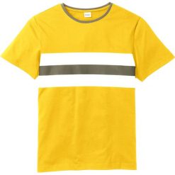T-shirt bonprix żółty. Żółte t-shirty męskie bonprix, s, bez wzorów, z okrągłym kołnierzem. Za 34,99 zł.