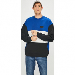 Calvin Klein Jeans - Bluza. Czarne bluzy męskie s, z nadrukiem, z bawełny, z okrągłym kołnierzem. W wyprzedaży za 219,90 zł.