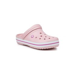 Chodaki Crocs Crocband 11016-6MB. Różowe klapki damskie Crocs, bez wzorów, bez obcasa. Za 138,96 zł.
