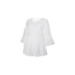 Mama licious Koszulka dla kobiet w ciąży MLLIVA Bright White - biały - Gr.Odzież ciążowa. Biała bluzki damskie marki Mama Licious, s, w paski, z bawełny, z dekoltem na plecach, z krótkim rękawem. Za 125,00 zł.