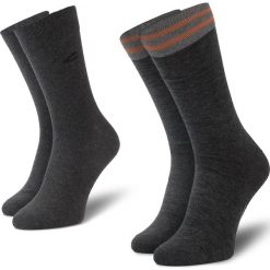 Zestaw 2 par wysokich skarpet unisex CAMEL ACTIVE - 6410 Anthracite 620. Szare skarpetki damskie Camel Active, bez wzorów, z elastanu. Za 35,00 zł.