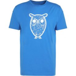 T-shirty męskie z nadrukiem: Knowledge Cotton Apparel DIAGRAM OWL Tshirt z nadrukiem strong blue