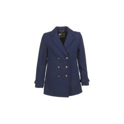 Płaszcze Tommy Jeans RAMASTA. Szare płaszcze damskie marki Tommy Jeans, l, z dzianiny, z podwyższonym stanem, dopasowane. Za 879,20 zł.