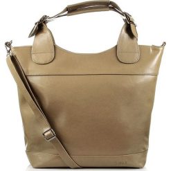 Torebka skórzana elegancki kuferekDAN-A T195 - ciemny beż. Torebki klasyczne damskie ze skóry, eleganckie. Za 289,99 zł.